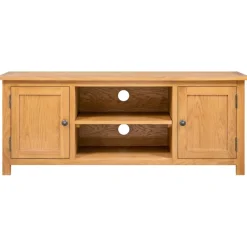 vidaXL Meuble TV 110x35x44 cm Bois de chêne massif