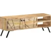 Meubles Tv-vidaXL Meuble TV 110x30x40 cm Bois massif de manguier