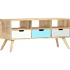Meubles Tv-vidaXL Meuble TV 110x35x48 cm Bois de manguier massif