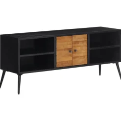 vidaXL Meuble TV 112x31x45 cm teck massif récupéré