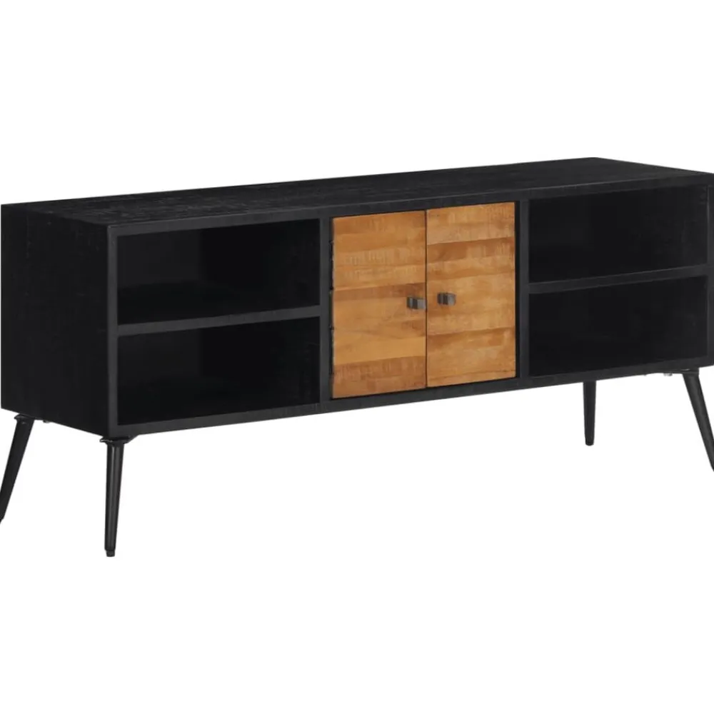 vidaXL Meuble TV 112x31x45 cm teck massif récupéré