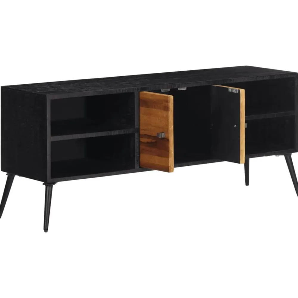 vidaXL Meuble TV 112x31x45 cm teck massif récupéré