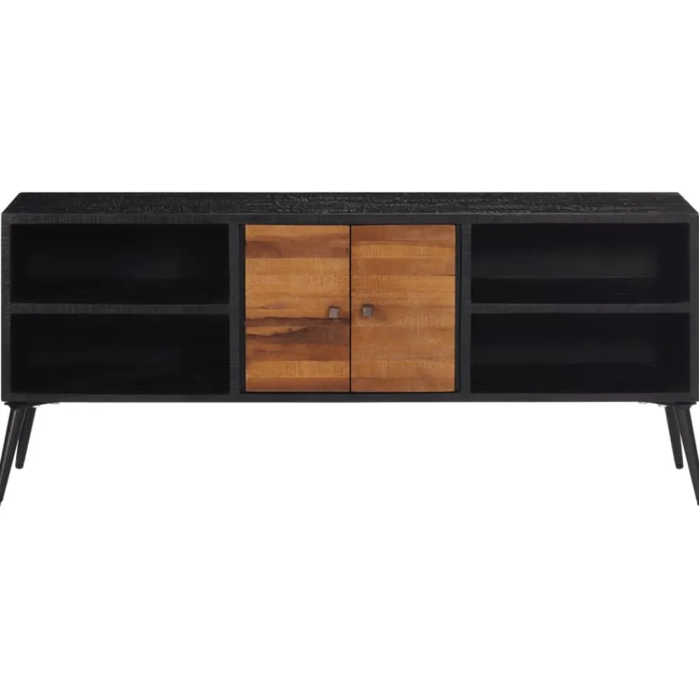 vidaXL Meuble TV 112x31x45 cm teck massif récupéré
