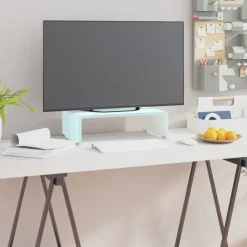Meubles Tv-vidaXL Meuble TV/Support pour moniteur 40x25x11 cm verre Vert