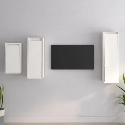vidaXL Meubles TV 3 pcs Bois massif de pin