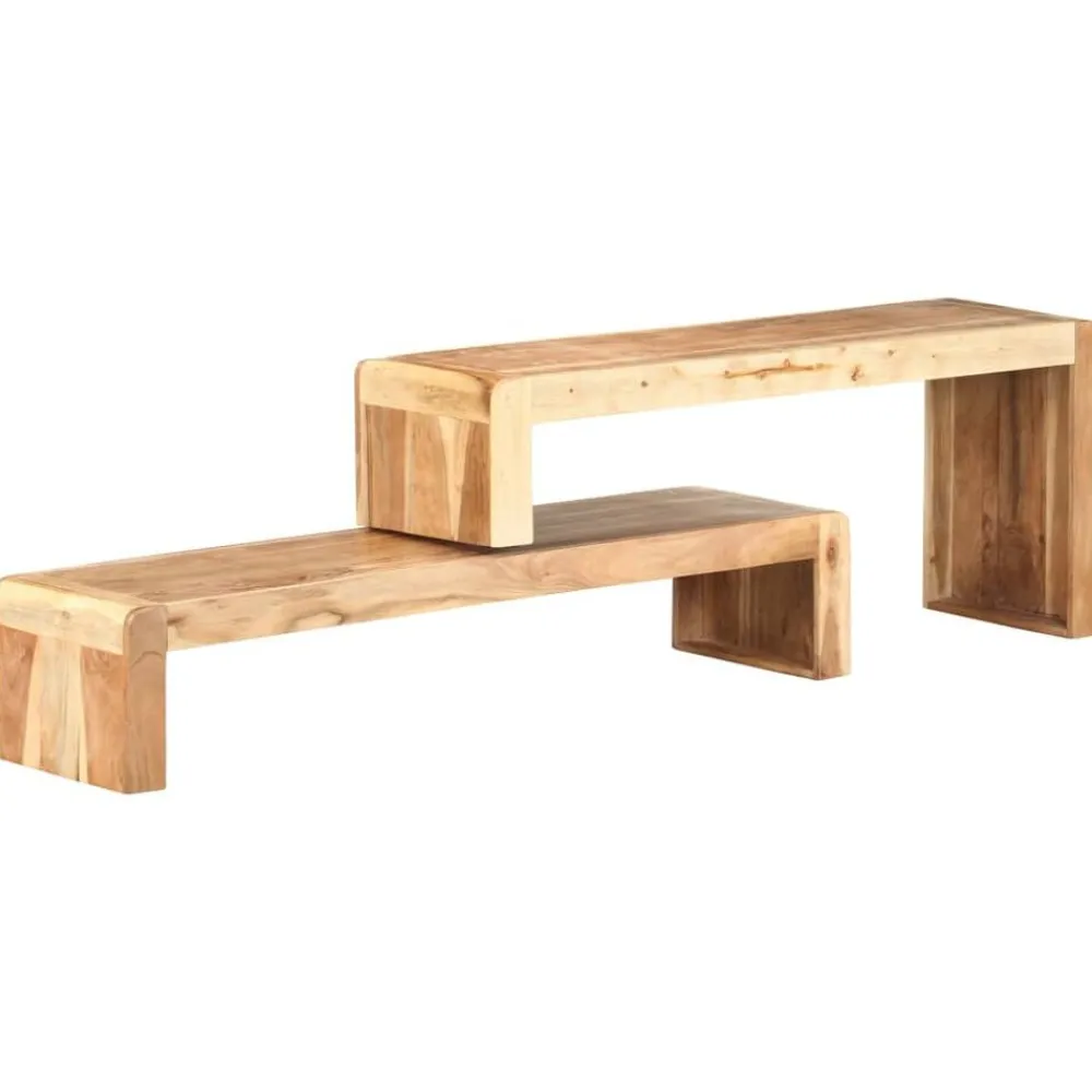 Meubles Tv-vidaXL Meubles TV 2 pcs Bois d'acacia massif