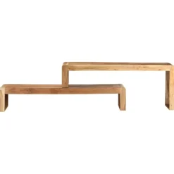Meubles Tv-vidaXL Meubles TV 2 pcs Bois d'acacia massif