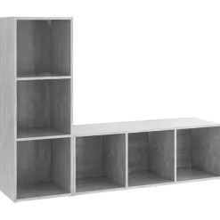 vidaXL Meubles TV 2 pcs 107x35x37 cm Bois d'ingénierie