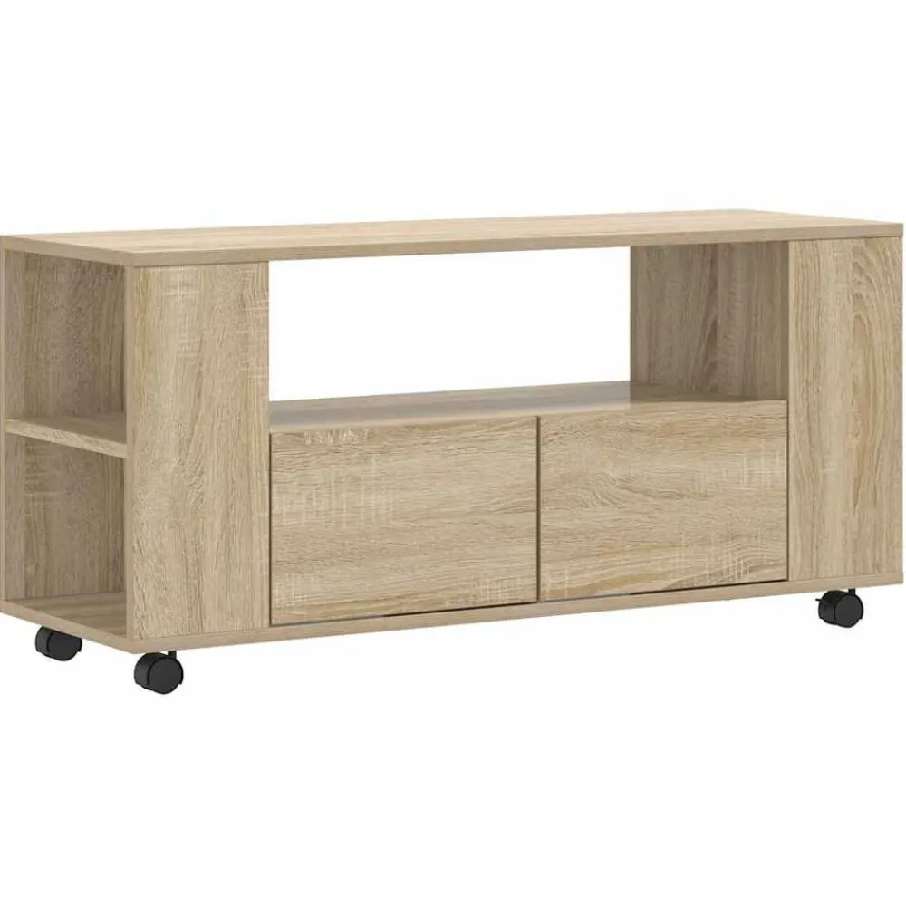 vidaXL Meubles TV chêne sonoma 102x34,5x43 cm bois d'ingénierie