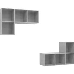 vidaXL Meubles TV muraux 4 pcs Bois d'ingénierie