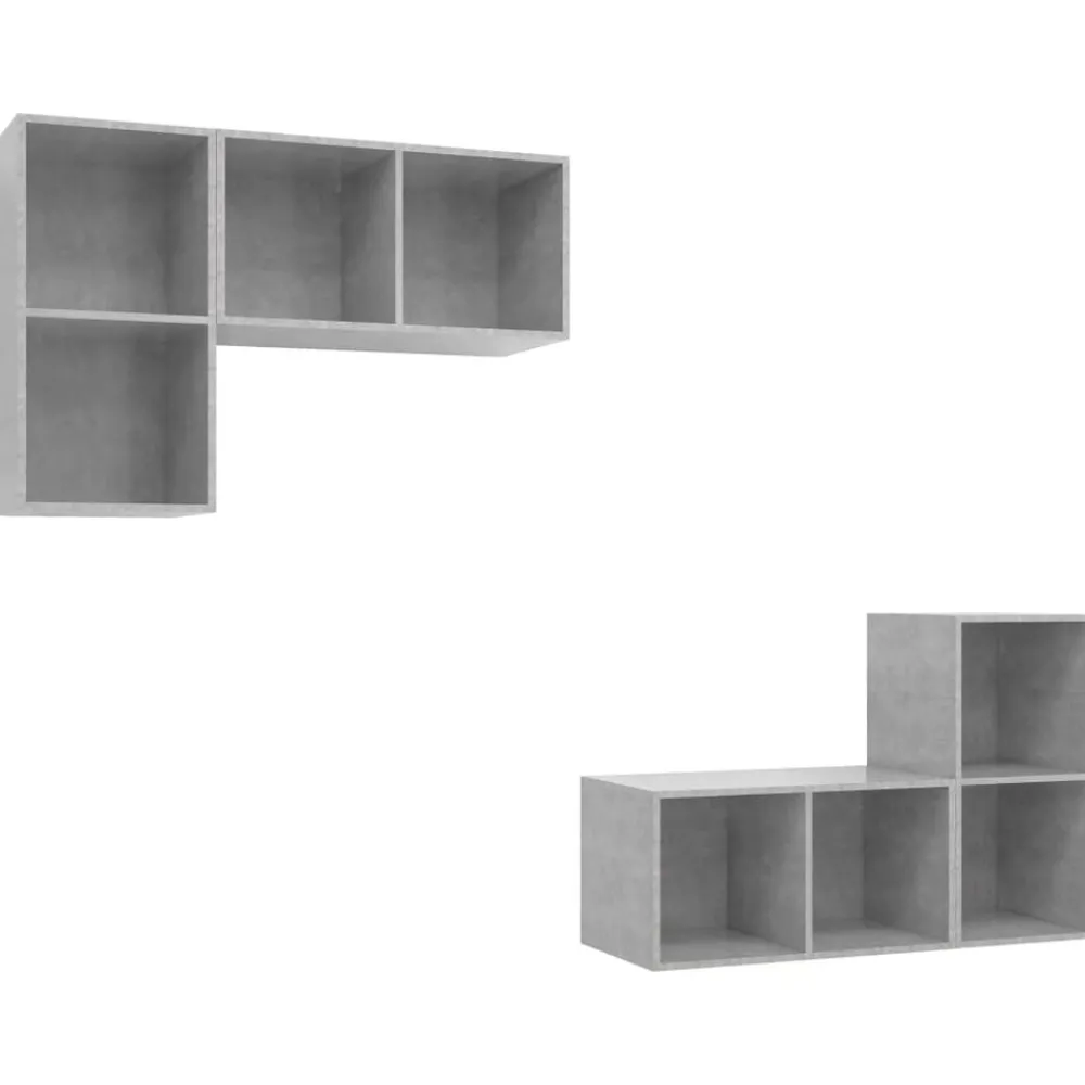 vidaXL Meubles TV muraux 4 pcs Bois d'ingénierie