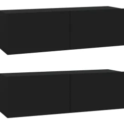 vidaXL Meubles TV muraux 2 pcs 100x30x30 cm bois d'ingénierie