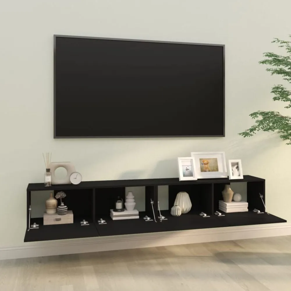 vidaXL Meubles TV muraux 2 pcs 100x30x30 cm bois d'ingénierie