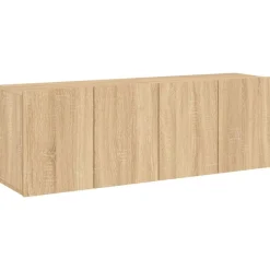 Meubles Tv-vidaXL Meubles TV muraux 2 pcs chêne sonoma 60x30x41 cm Chêne sonoma