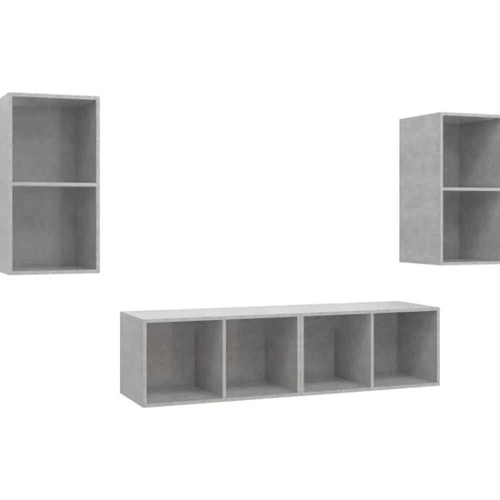 vidaXL Meubles TV muraux 4 pcs Bois d'ingénierie