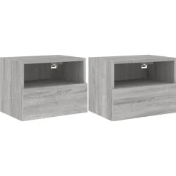 vidaXL Meubles TV muraux 2pcs 40x30x30cm bois d'ingénierie