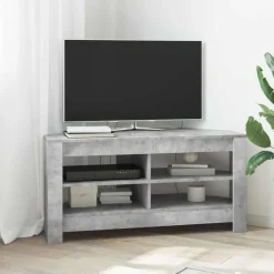 Meubles Tv-vidaXL MeubleTVd'Angle 102 x 40,5 x 45 cm Bois d'ingénierie Gris béton