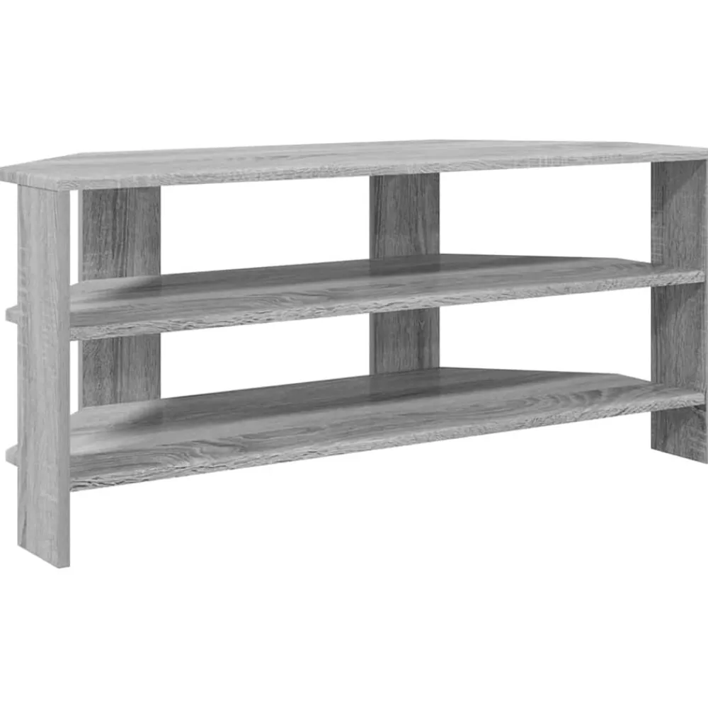 Meubles Tv-vidaXL MeubleTVd'Angle Gris Sonoma 102x40,5x45cm Bois d'ingénierie Sonoma gris
