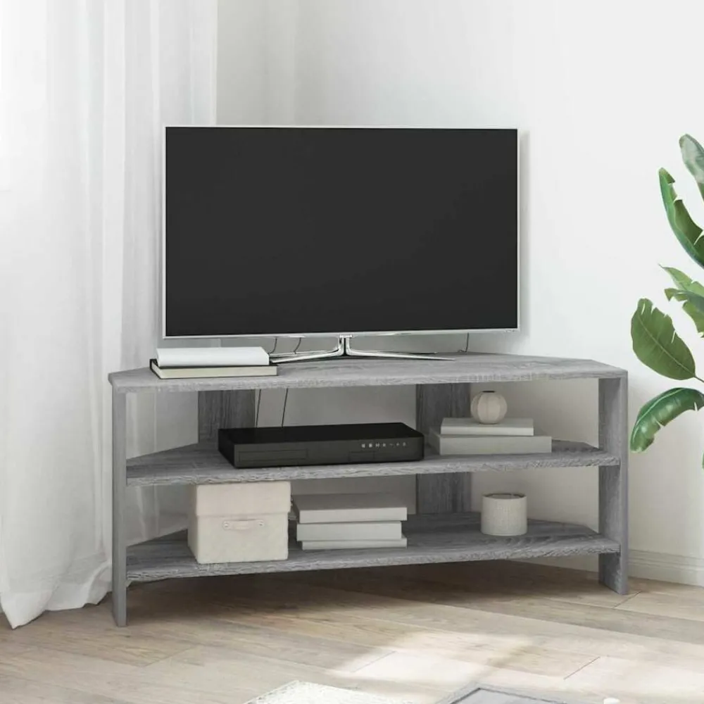 Meubles Tv-vidaXL MeubleTVd'Angle Gris Sonoma 102x40,5x45cm Bois d'ingénierie Sonoma gris