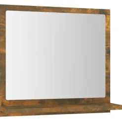 vidaXL Miroir de bain Chêne fumé 40x10,5x37 cm Bois d'ingénierie