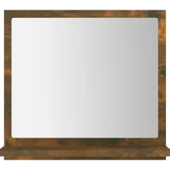 vidaXL Miroir de bain Chêne fumé 40x10,5x37 cm Bois d'ingénierie