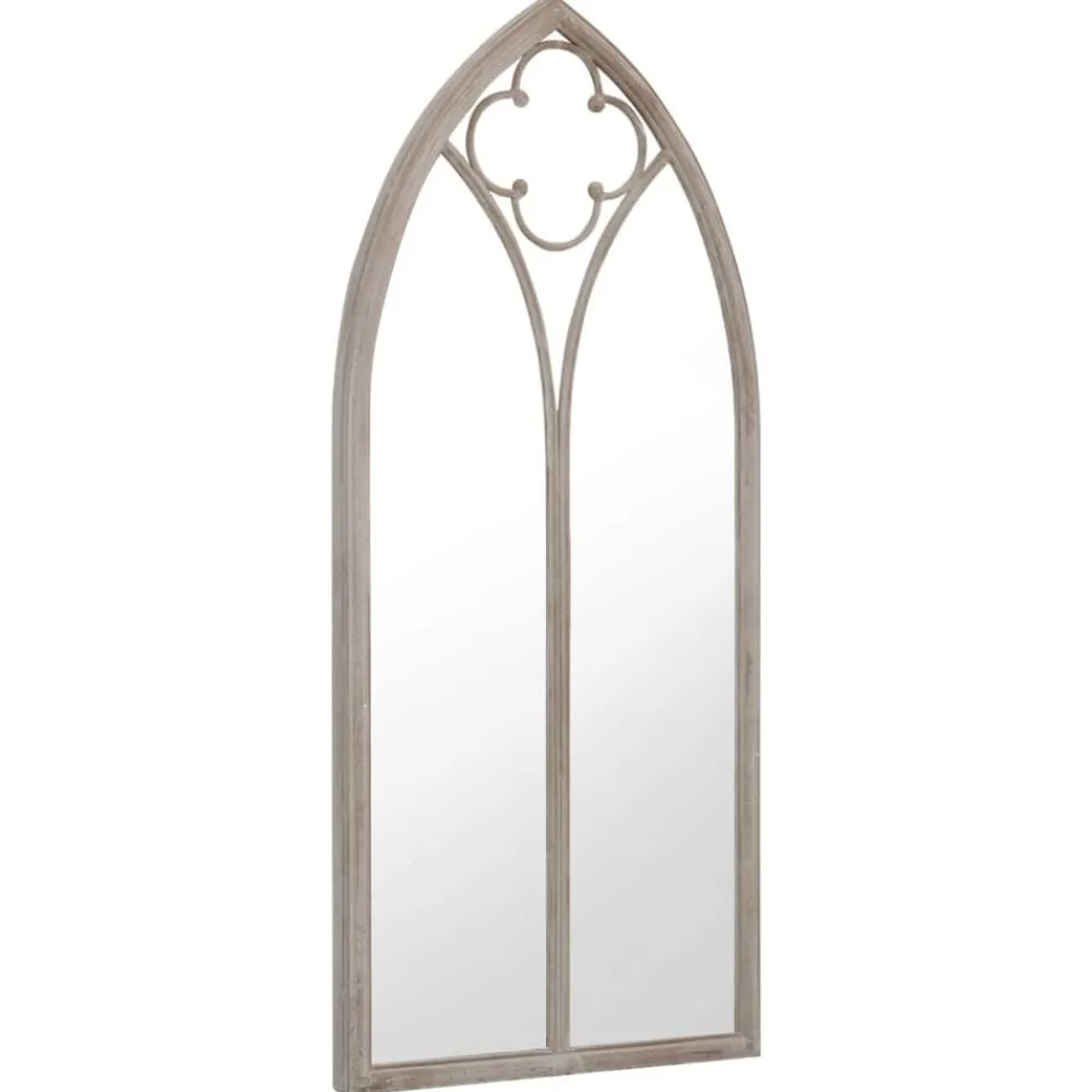 vidaXL Miroir de jardin Sable 100x45cm Fer pour utilisation extérieure