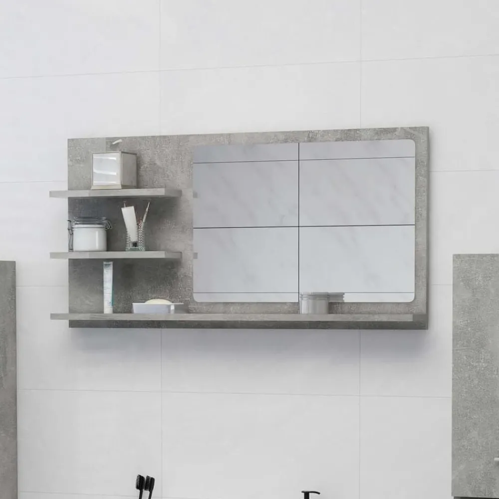 vidaXL Miroir de salle de bain bois d’ingénierie
