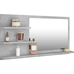 vidaXL Miroir de salle de bain bois d’ingénierie