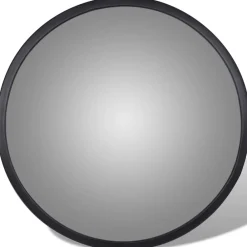 vidaXL Miroir de trafic convexe Acrylique Noir 30 cm Intérieur
