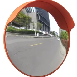 Signalétique-vidaXL Miroir de trafic convexe d'extérieur Plastique PC 45 cm Orange