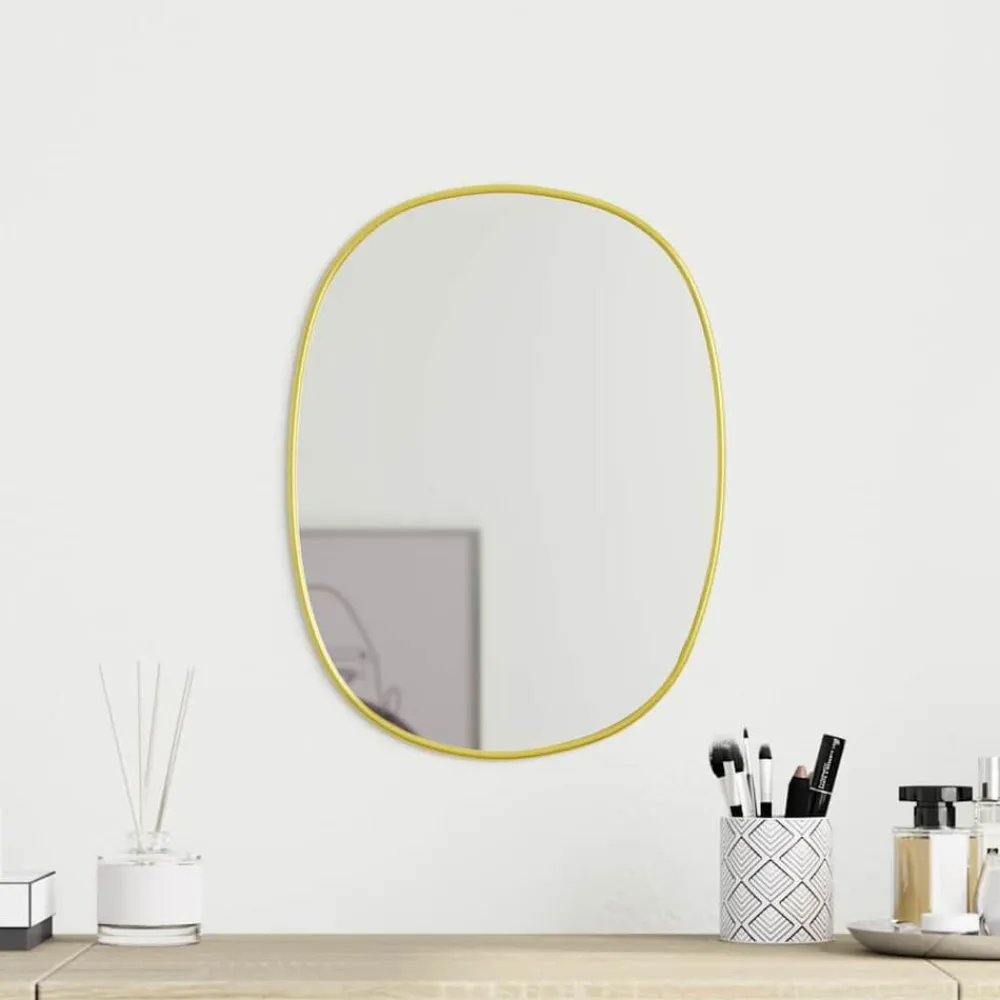 Décorations-vidaXL Miroir mural 30x25 cm Doré