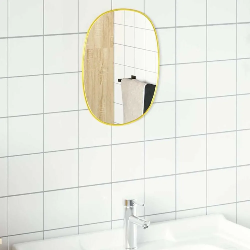 Décorations-vidaXL Miroir mural 30x25 cm Doré