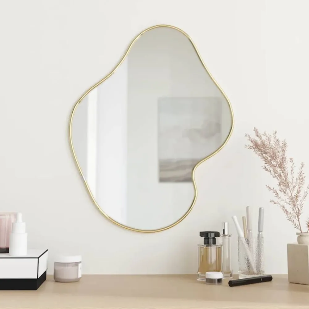Décorations-vidaXL Miroir mural 50x40 cm Doré