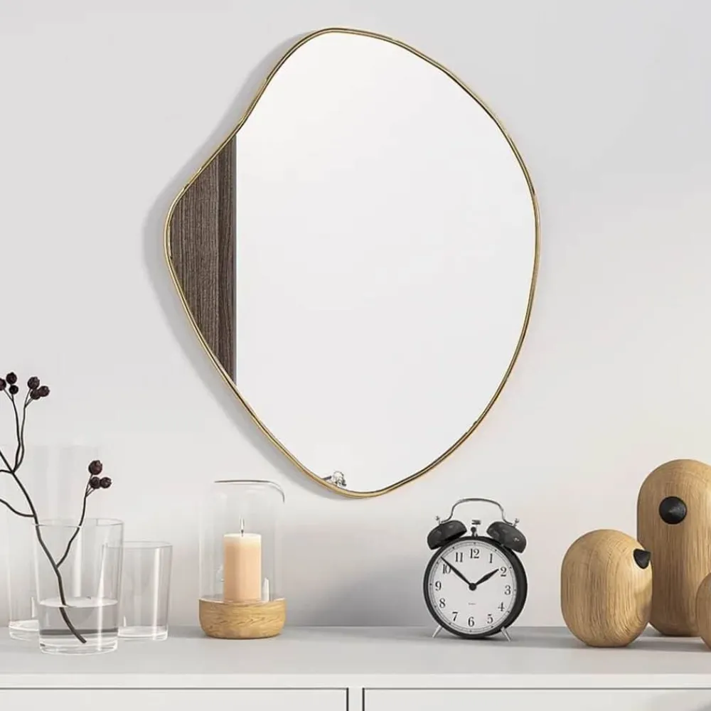 Décorations-vidaXL Miroir mural 50x40 cm Doré