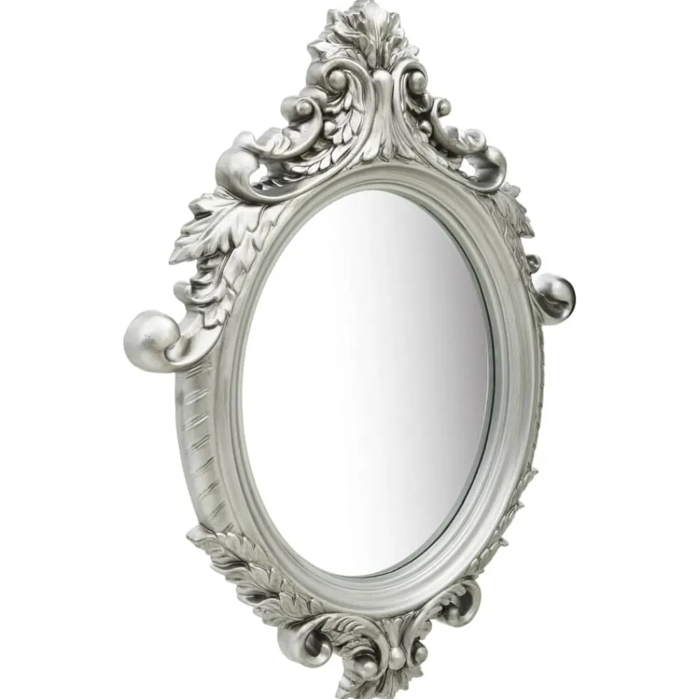 Décorations-vidaXL Miroir mural style château 56x76 cm é Argent