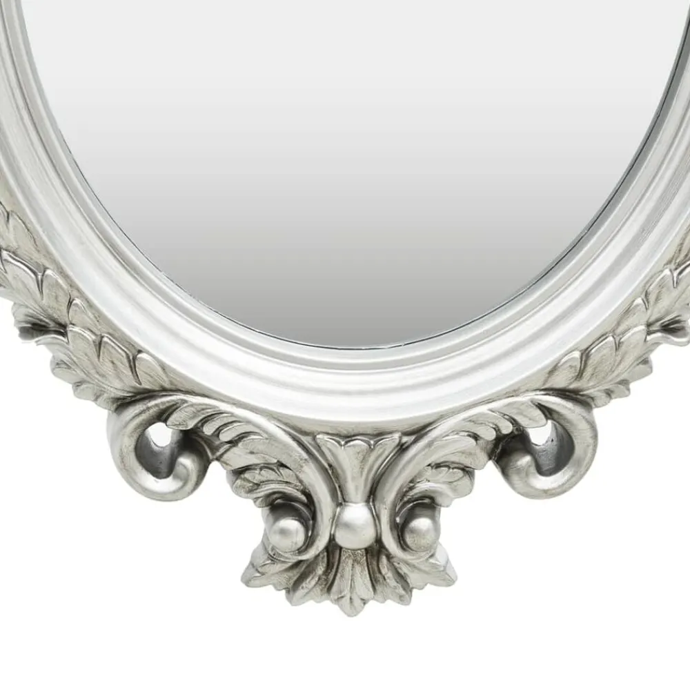 Décorations-vidaXL Miroir mural style château 56x76 cm é Argent
