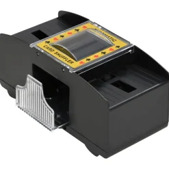 vidaXL Mélangeur de cartes automatique noir 2 jeux