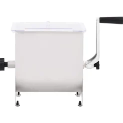 vidaXL Mélangeur de viande manuel avec couvercle Argenté Inox