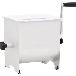 vidaXL Mélangeur de viande manuel avec couvercle Argenté Inox