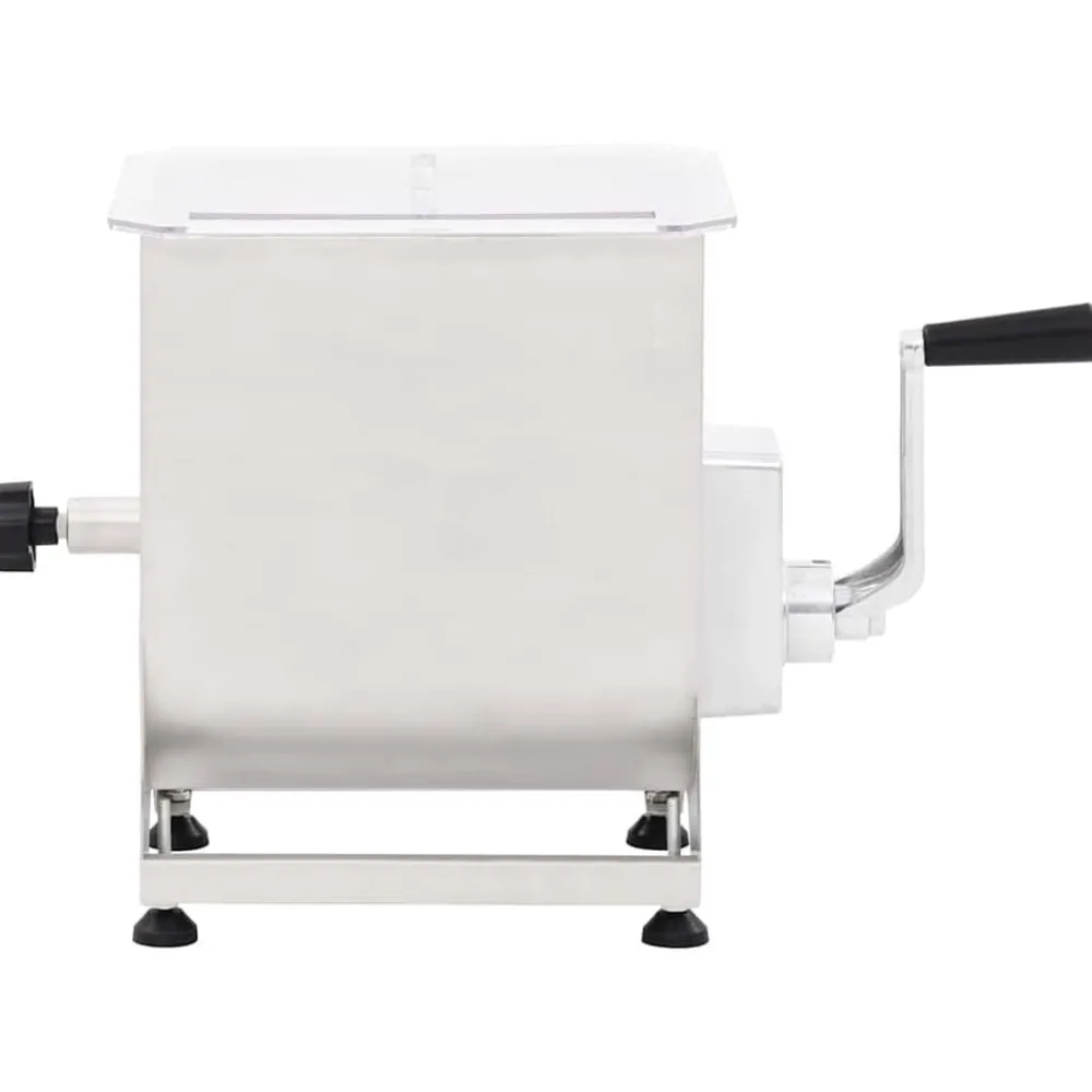 vidaXL Mélangeur de viande avec boîte de vitesse Argenté Inox