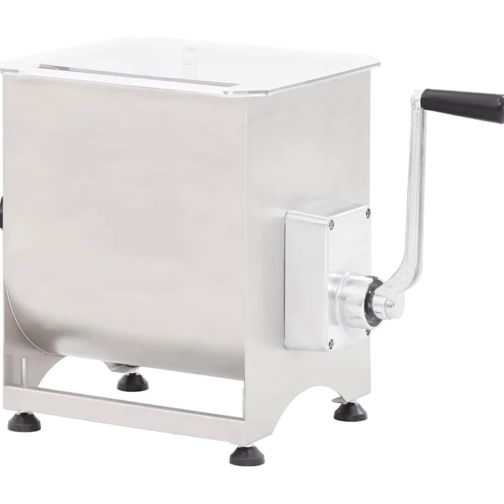 vidaXL Mélangeur de viande avec boîte de vitesse Argenté Inox
