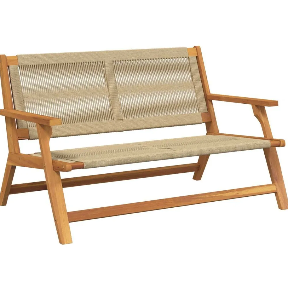Mobilier De Jardin-vidaXL Mobilier de jardin 122 x 78 x 73 cm Bois d'Acacia Massif Beige