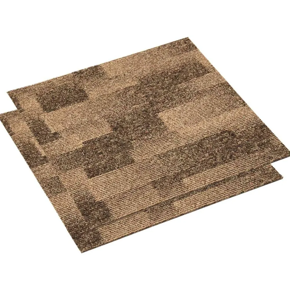 Matériaux De Construction-vidaXL Moquette de sol 20 pcs 50 x 50 cm PP Marron