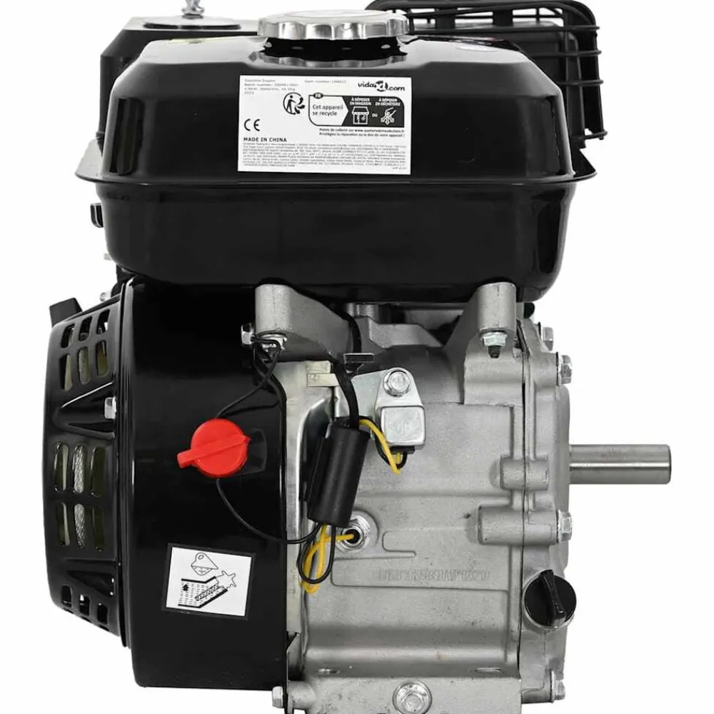 Accessoires Électriques-vidaXL Moteur à essence 6,5 CH 4,8 kW Noir