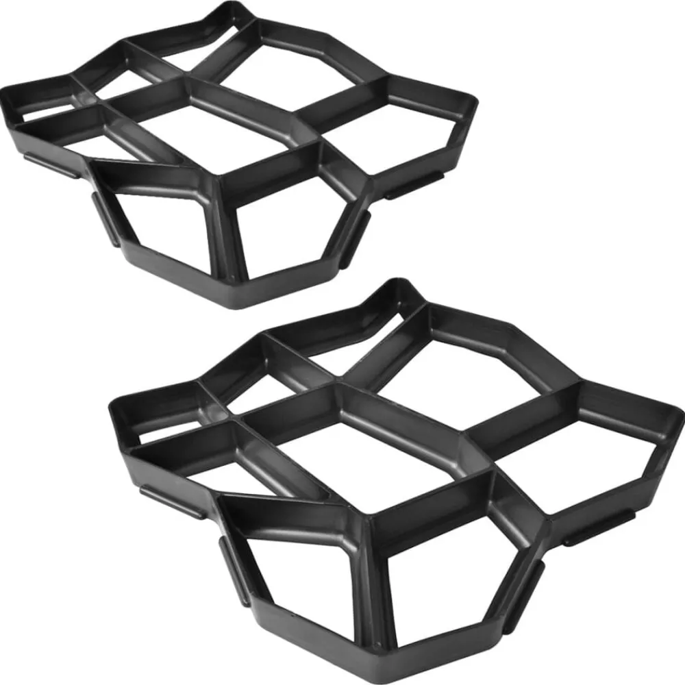 vidaXL Moule de pavé de jardin 42 x 42 x 4 cm 2 pcs