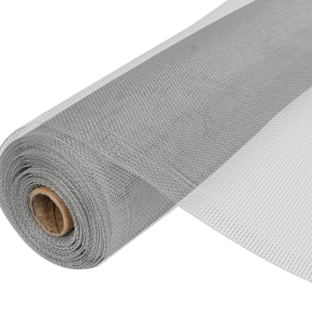 vidaXL Moustiquaire en maille d'aluminium 100x500 cm argenté