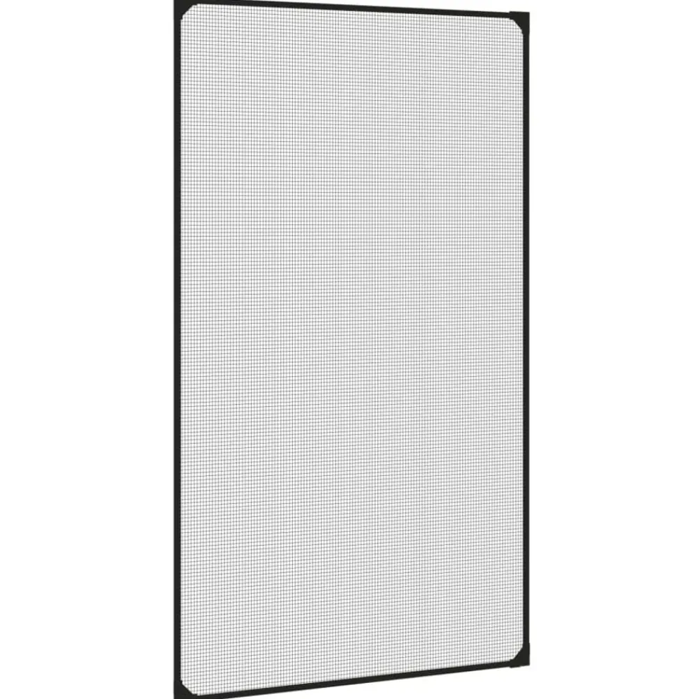 Décorations-vidaXL Moustiquaire magnétique pour fenêtres 80x140 cm Anthracite