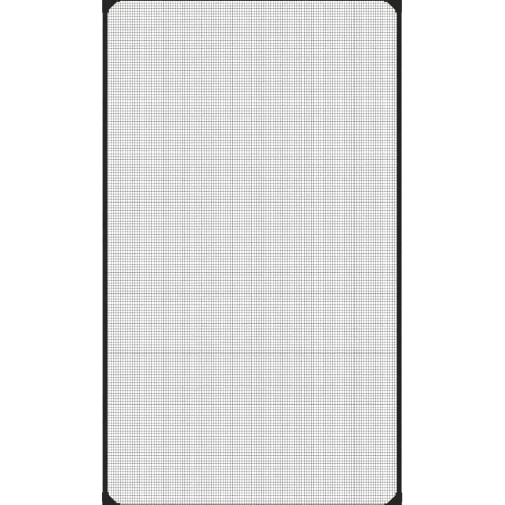 Décorations-vidaXL Moustiquaire magnétique pour fenêtres 80x140 cm Anthracite