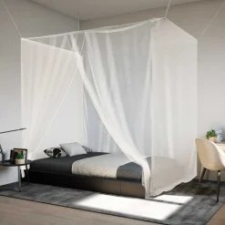 vidaXL Moustiquaire suspendue 156 maille blanc 220x100x150 cm
