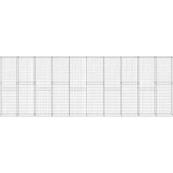 Clôtures & Barrières-vidaXL Mur à gabion avec couvercles Acier galvanisé 600x30x200 cm